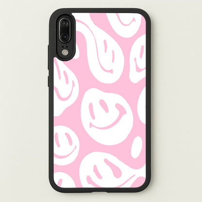 Trippn Smiley - Pink  - Abstract Patterns Phone Case for Huawei P20