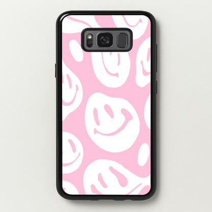 Trippn Smiley - Pink  - Abstract Patterns Phone Case for Galaxy S8 Plus
