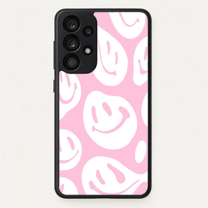 Trippn Smiley - Pink  - Abstract Patterns Phone Case for Galaxy A53