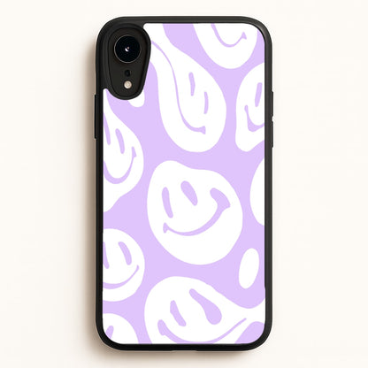 Trippn Smiley - Purple  - Abstract Patterns Phone Case for iPhone XR