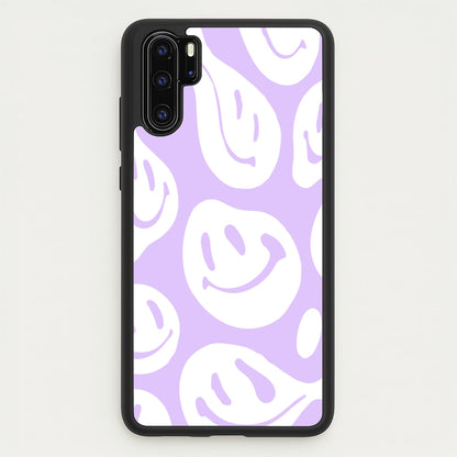 Trippn Smiley - Purple  - Abstract Patterns Phone Case for Huawei P30 Pro
