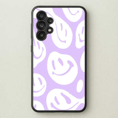 Trippn Smiley - Purple  - Abstract Patterns Phone Case for Galaxy A13