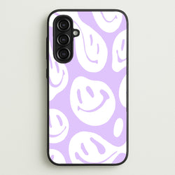 Trippn Smiley - Purple  - Abstract Patterns Phone Case for Galaxy A16