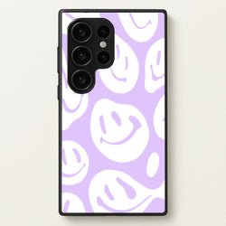 Trippn Smiley - Purple  - Abstract Patterns Phone Case for Galaxy S24 Ultra