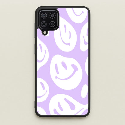 Trippn Smiley - Purple  - Abstract Patterns Phone Case for Galaxy A12