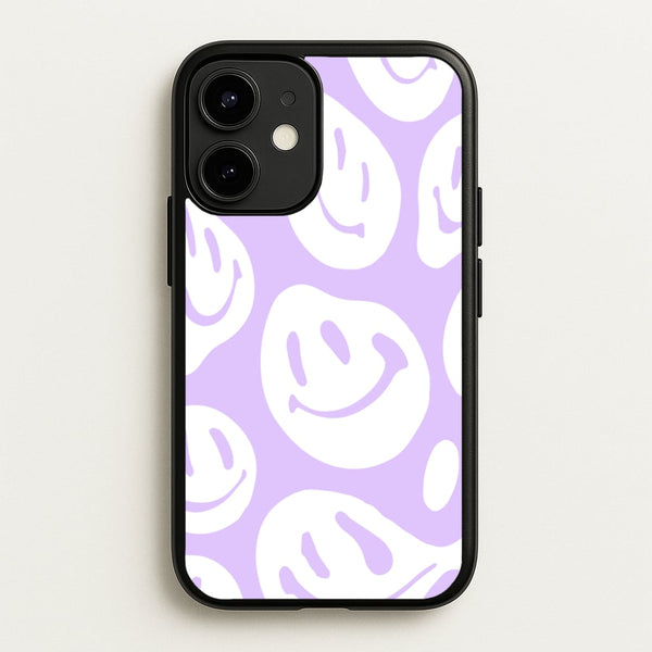 Trippn Smiley - Purple  - Abstract Patterns Phone Case for iPhone 12 Mini