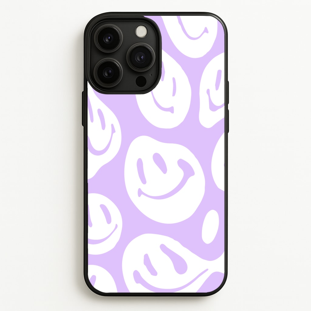 Trippn Smiley - Purple  - Abstract Patterns Phone Case for iPhone 13 Pro Max