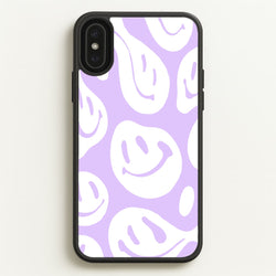 Trippn Smiley - Purple  - Abstract Patterns Phone Case for iPhone XS Max
