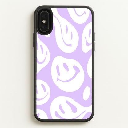 Trippn Smiley - Purple  - Abstract Patterns Phone Case for iPhone XS Max