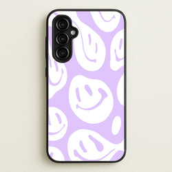 Trippn Smiley - Purple  - Abstract Patterns Phone Case for Galaxy A54