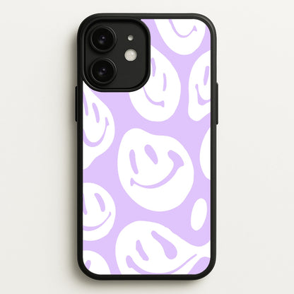 Trippn Smiley - Purple  - Abstract Patterns Phone Case for iPhone 11