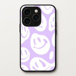 Trippn Smiley - Purple  - Abstract Patterns Phone Case for iPhone 14 Pro Max