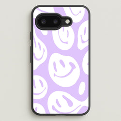 Trippn Smiley - Purple  - Abstract Patterns Phone Case for Google Pixel 9a