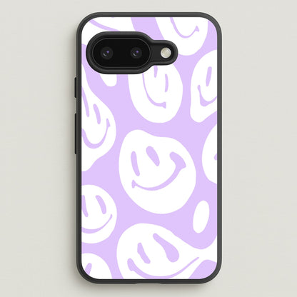 Trippn Smiley - Purple  - Abstract Patterns Phone Case for Google Pixel 9a