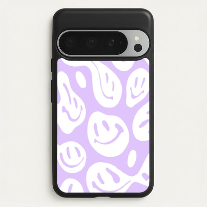 Trippn Smiley - Purple  - Abstract Patterns Phone Case for Google Pixel 9 Pro XL