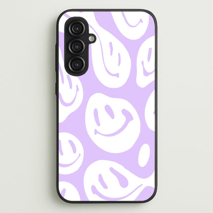 Trippn Smiley - Purple  - Abstract Patterns Phone Case for Galaxy S23FE
