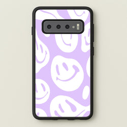 Trippn Smiley - Purple  - Abstract Patterns Phone Case for Galaxy S10 Plus