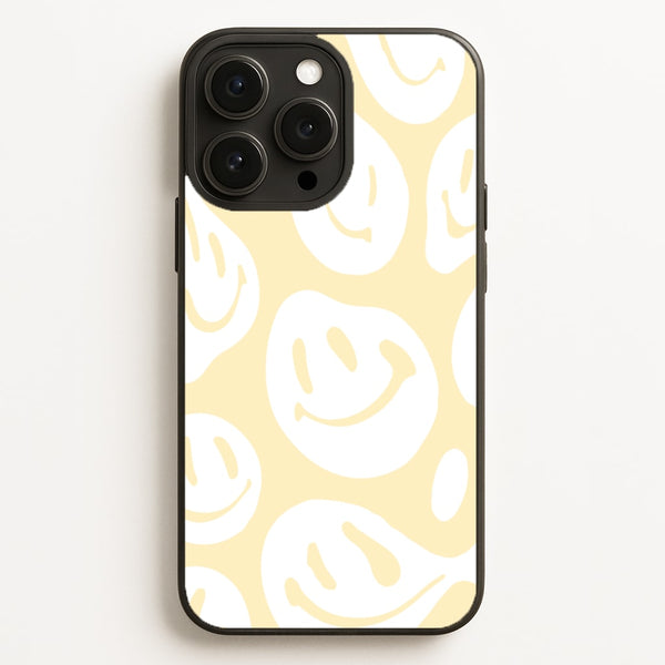 Trippn Smiley - Yellow  - Abstract Patterns Phone Case for iPhone 16 Pro Max