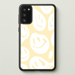 Trippn Smiley - Yellow  - Abstract Patterns Phone Case for Galaxy S20