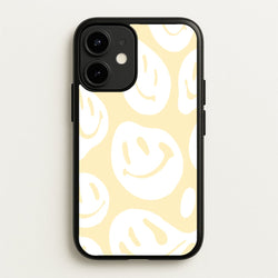 Trippn Smiley - Yellow  - Abstract Patterns Phone Case for iPhone 12 Mini