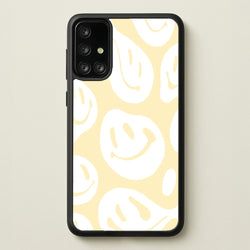 Trippn Smiley - Yellow  - Abstract Patterns Phone Case for Galaxy A71