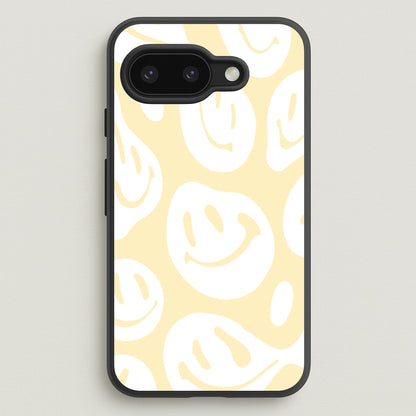 Trippn Smiley - Yellow  - Abstract Patterns Phone Case for Google Pixel 9a