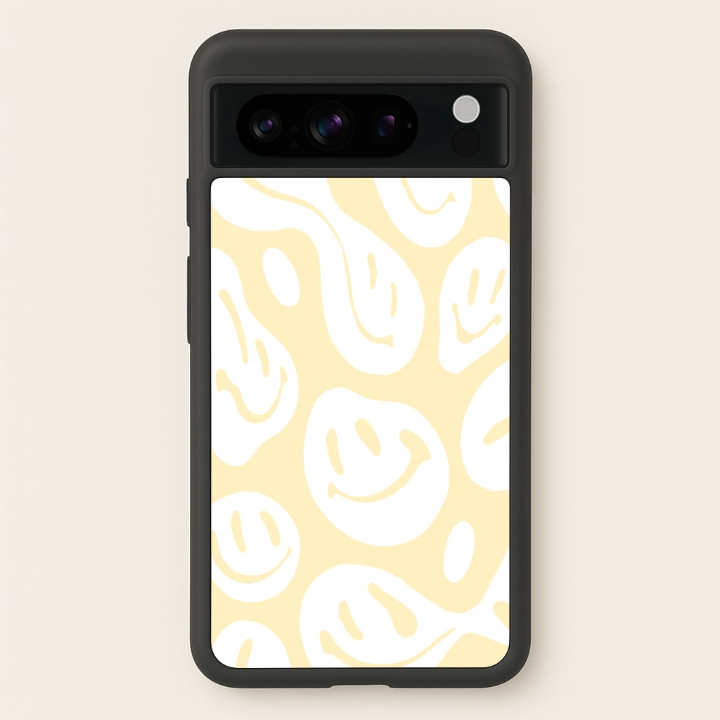 Trippn Smiley - Yellow  - Abstract Patterns Phone Case for Google Pixel 8 Pro