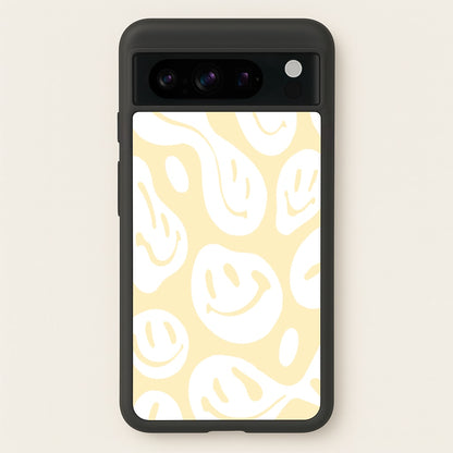 Trippn Smiley - Yellow  - Abstract Patterns Phone Case for Google Pixel 8 Pro
