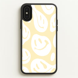 Trippn Smiley - Yellow  - Abstract Patterns Phone Case for iPhone XS Max