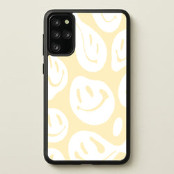 Trippn Smiley - Yellow  - Abstract Patterns Phone Case for Galaxy S20 Plus