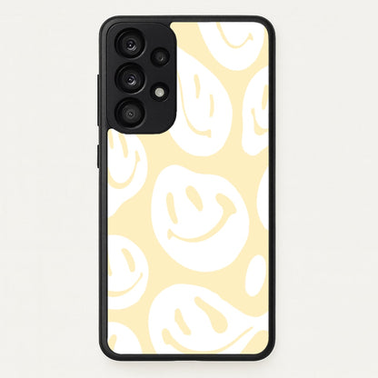 Trippn Smiley - Yellow  - Abstract Patterns Phone Case for Galaxy A33