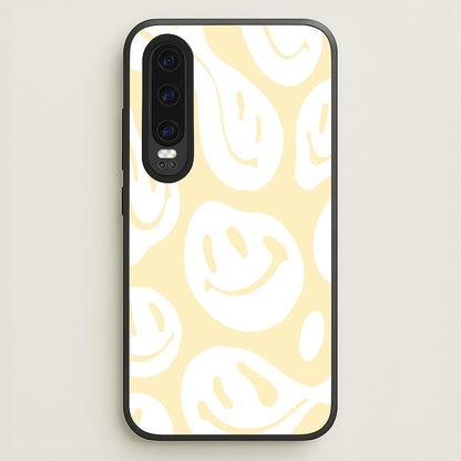 Trippn Smiley - Yellow  - Abstract Patterns Phone Case for Huawei P30