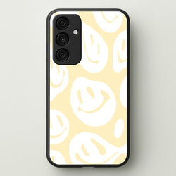 Trippn Smiley - Yellow  - Abstract Patterns Phone Case for Galaxy A35