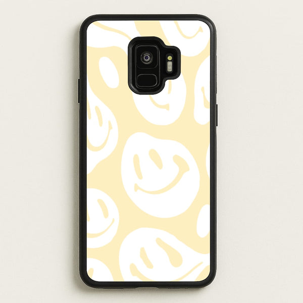 Trippn Smiley - Yellow  - Abstract Patterns Phone Case for Galaxy S9