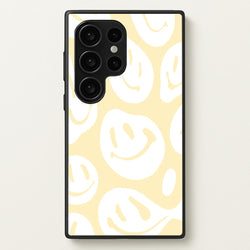 Trippn Smiley - Yellow  - Abstract Patterns Phone Case for Galaxy S24 Ultra