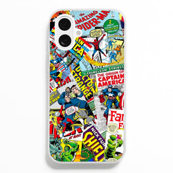 Superhero Comic Comics Pattern  -  Phone Case for iPhone 16 Plus
