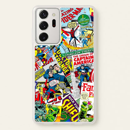 Superhero Comic Comics Pattern  -  Phone Case for Galaxy Note 20 Ultra
