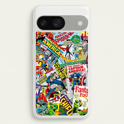 Superhero Comic Comics Pattern  -  Phone Case for Google Pixel 9 / 9 Pro