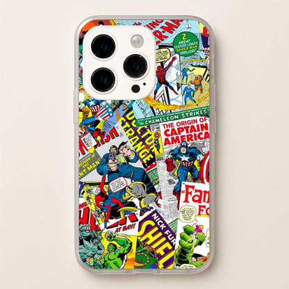 Superhero Comic Comics Pattern  -  Phone Case for iPhone 15 Pro Max