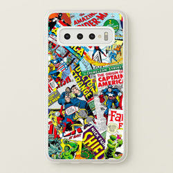 Superhero Comic Comics Pattern  -  Phone Case for Galaxy S10 Plus