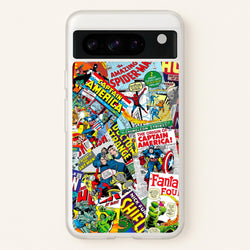 Superhero Comic Comics Pattern  -  Phone Case for Google Pixel 8 Pro