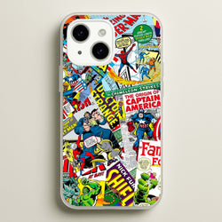 Superhero Comic Comics Pattern  -  Phone Case for iPhone 15 Plus