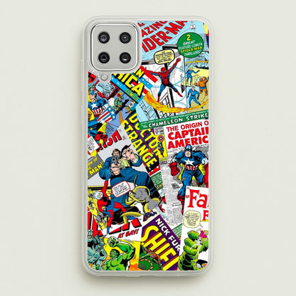 Superhero Comic Comics Pattern  -  Phone Case for Galaxy A12