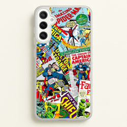 Superhero Comic Comics Pattern  -  Phone Case for Galaxy A36