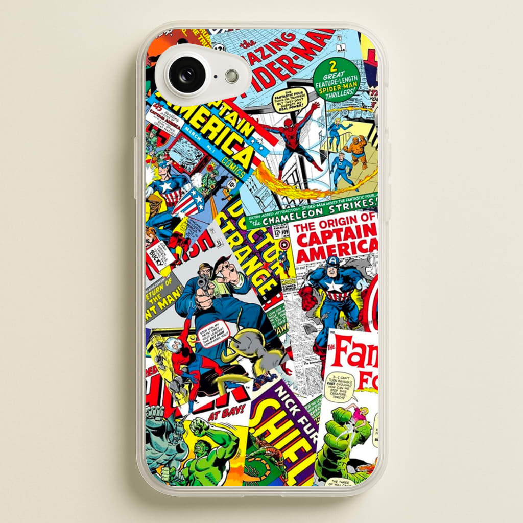 Superhero Comic Comics Pattern  -  Phone Case for iPhone 16e