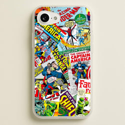 Superhero Comic Comics Pattern  -  Phone Case for iPhone 16e