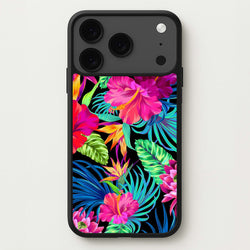 Colourful Hibiscus Pattern Phone Case for iPhone 17 Pro