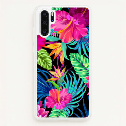 Colourful Hibiscus Pattern  -  Phone Case for Huawei P30 Pro