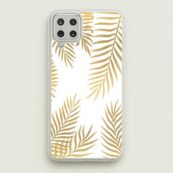 Gold Palm Leaf Pattern  -  Phone Case for Galaxy A12
