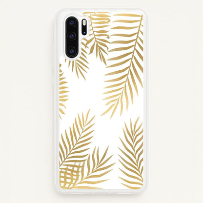 Gold Palm Leaf Pattern  -  Phone Case for Huawei P30 Pro